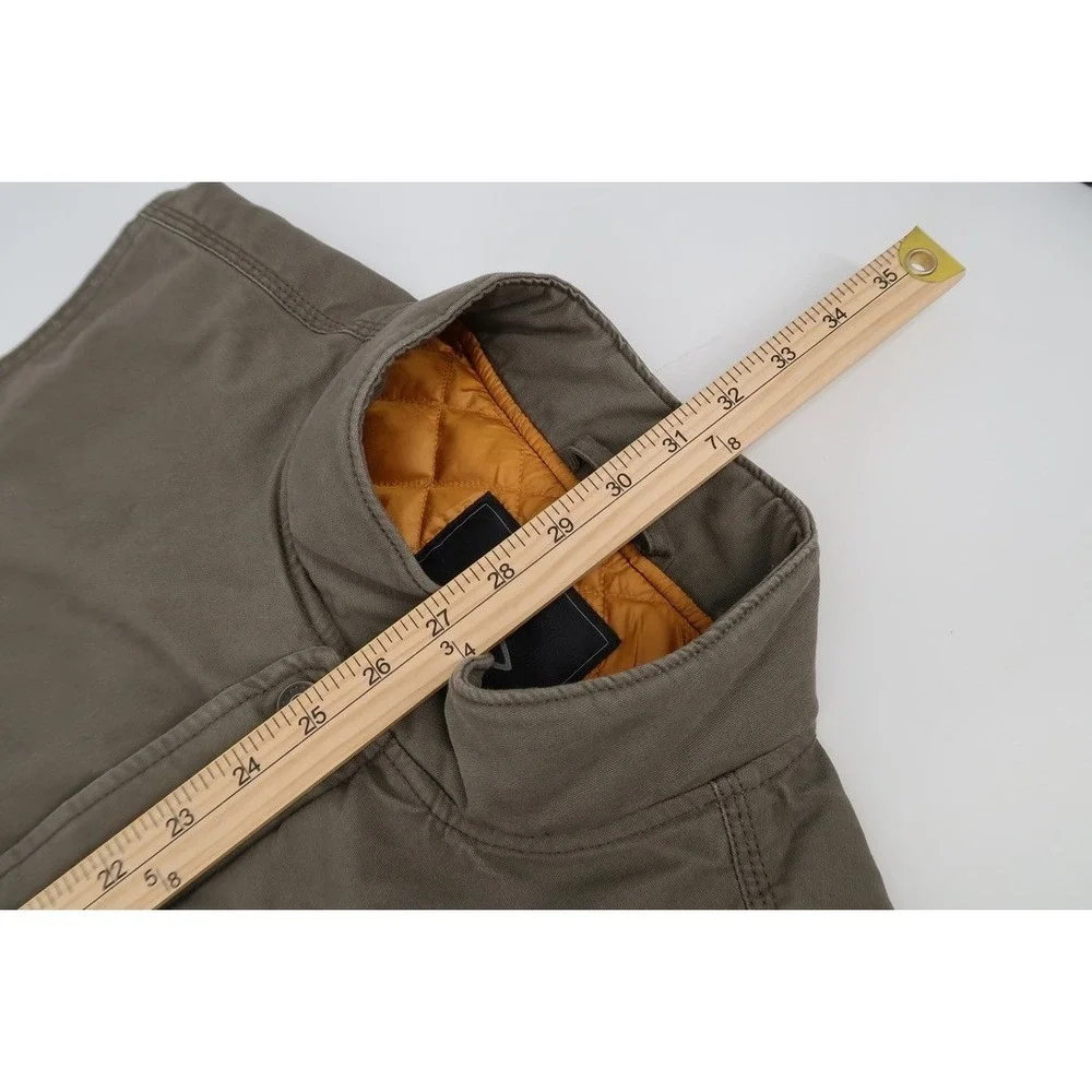 Prana Trembly‎ Vest Men's XL Brown Quilted Canvas Lined Outdoors Work Hike